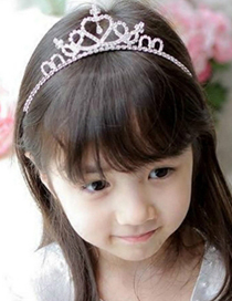 Diadema De Moda Para Niña Del Estilo Coreano En Forma De Corona