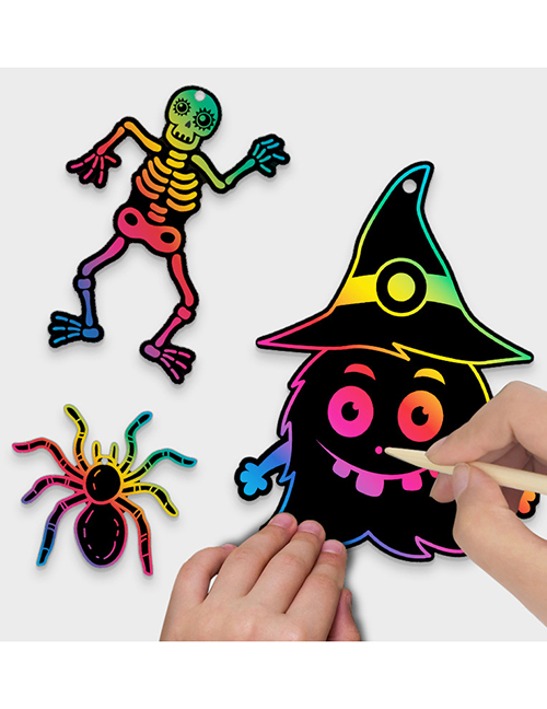 Juego De Pintura De Rasguños De Halloween Para Niños