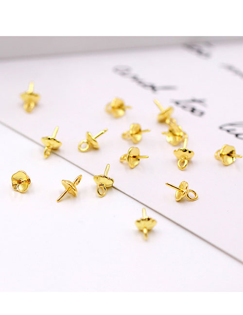 Fashion Petal Sheep Eye Nails (10 Batches) Copper Clad Gold Petal Sheep Eye Nails Diy Jewelry Accessories