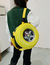 Mochila Infantil Con Estampado De Neumáticos