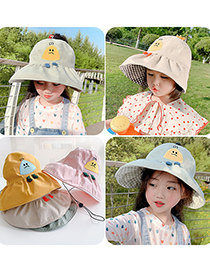 Sombrero De Copa Vacío Elástico Con Protector Solar Para Niños