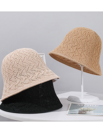 Sombrero De Pescador De Textura Hueca De Doble Cara De Seda De Cáñamo De Hielo