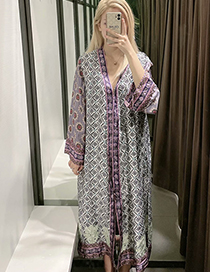 Vestido Kimono Estampado