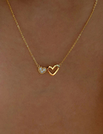 Diamond Double Love Necklace