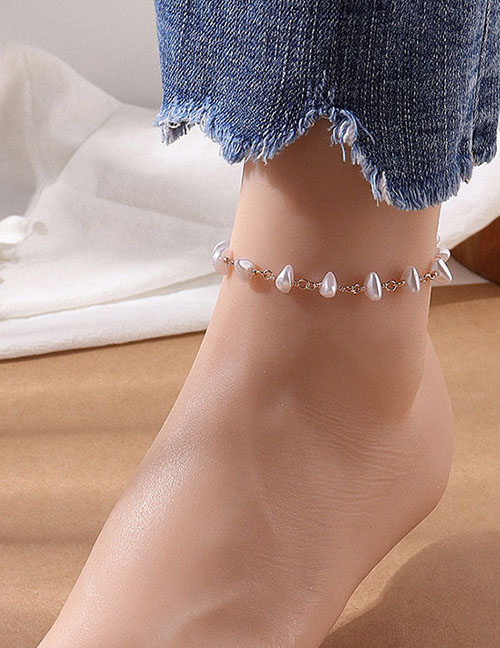 Shaped Pearl Anklet