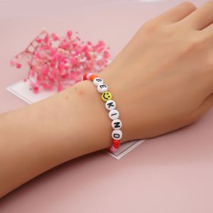 Colorful Rice Beads Smiley Letter Beads Bead Bracelet