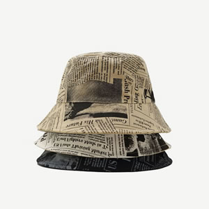 Sombrero De Pescador Con Estampado De Algodón
