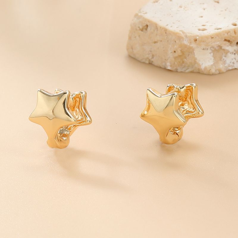Alloy Star Earrings