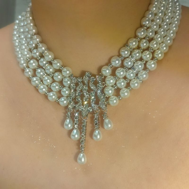 Collar De Perlas Multicapa