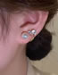 Fashion 1# Alloy Geometric Pearl Stud Earrings