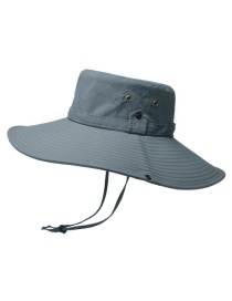 Protector Solar De Alero Extragrande De 12 Cm Con Sombrero De Pescador Con Hebilla Retráctil