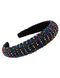 Fashion Color Sponge Pearl Resin Beads Headband