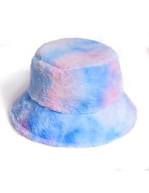 Sombrero De Pescador Cálido De Felpa Color Arcoíris