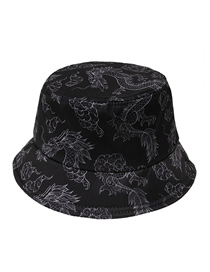 Sombrero De Pescador Bordado Con Tótem De Dragón