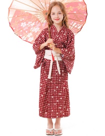 Cárdigan Estampado Con Falda Kimono Con Cinturilla