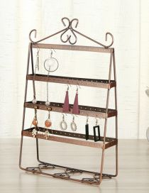 Metal Wrought Iron Square Jewelry Display Stand