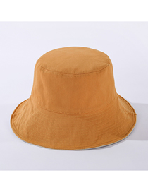 Sombrero De Pescador Con Sombrilla De Algodón De Doble Cara Y Color Liso