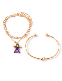 Fashion Golden Alloy Chain Little Angel Bracelet