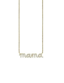 Fashion Gold Metal Diamond Letter Necklace