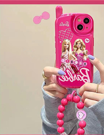 Tpu Barbie Impreso Con Cuentas Funda Para Iphone Con Cuentas