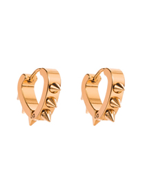 Fashion Cone Thorn - Heart Titanium Steel Geometric Tapered Earrings