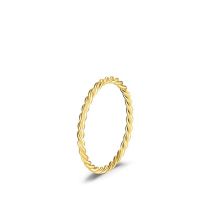Fashion Gold Sterling Silver Twist Twist Ring