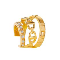 Fashion 20# Copper Diamond Geometric Ear Cuff