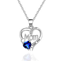 Collar De Cobre Y Diamantes Love Mom