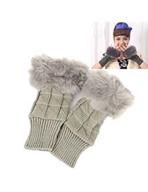 Packaging Gray Thicken Squares Fingerless