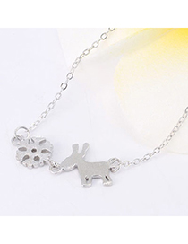 Joker Silver Color Sheep Shape Decorated Simple Design Cuprum Chains